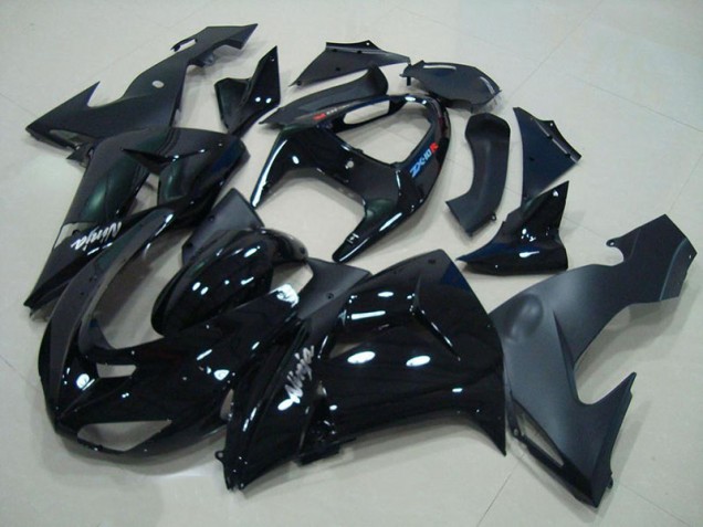 2006-2007 Glossyblack Matte Black Kawasaki Ninja ZX10R Motorcycle Fairings Canada 2006-2007 Glossyblack Matte Black Kawasaki Ninja ZX10R Motorcycle Fairings Canada