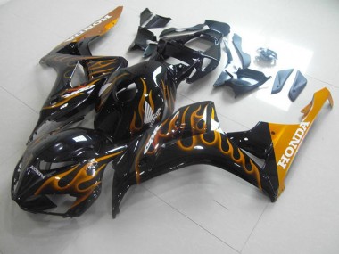 2006-2007 Gold Flame Honda CBR1000RR Motorcycle Fairings Canada