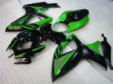 2006-2007 Green Black Suzuki GSXR 600/750 Motorcycle Fairings Canada