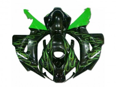 2006-2007 Green Flame Black Honda CBR1000RR Motorcycle Fairings Canada