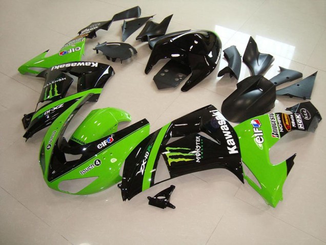 2006-2007 Green Monster Kawasaki Ninja ZX10R Full Fairing Kit Canada 2006-2007 Green Monster Kawasaki Ninja ZX10R Full Fairing Kit Canada