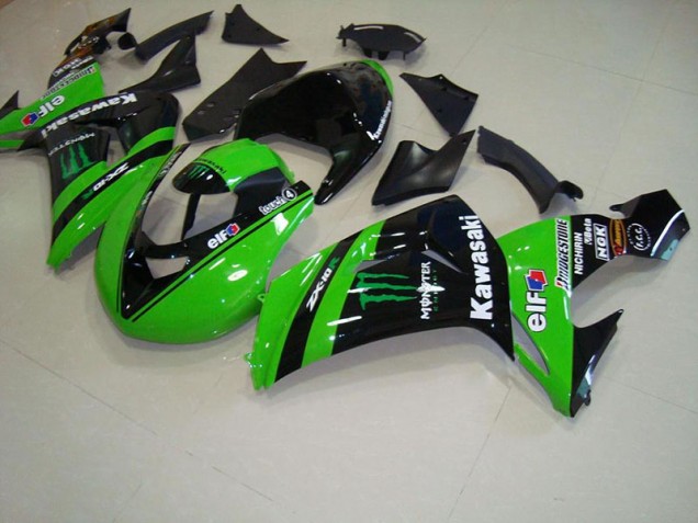 2006-2007 Green Monster Race Kawasaki Ninja ZX10R Motorcycle Fairings Canada 2006-2007 Green Monster Race Kawasaki Ninja ZX10R Motorcycle Fairings Canada