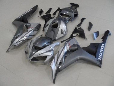 2006-2007 Grey Silver and Matte Black Honda CBR1000RR Motorcycle Fairings Canada