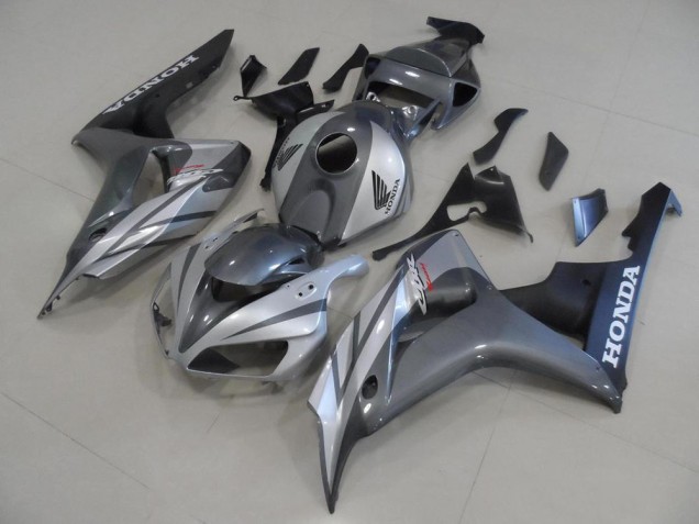 2006-2007 Grey Silver and Matte Black Honda CBR1000RR Motorcycle Fairings Canada