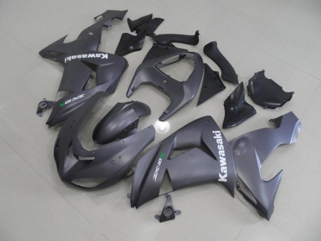 2006-2007 Grey with White Decals Kawasaki Ninja ZX10R Motorcycle Fairings Canada 2006-2007 Grey with White Decals Kawasaki Ninja ZX10R Motorcycle Fairings Canada