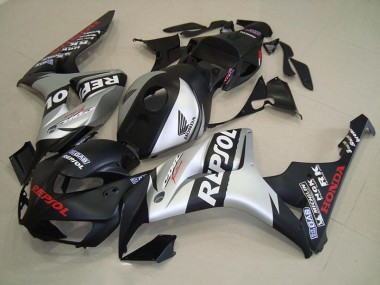 2006-2007 Matte Black Silver Repsol Honda CBR1000RR Motorcycle Fairings Canada