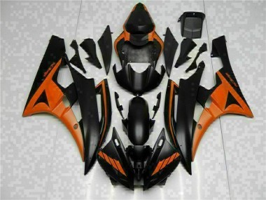 2006-2007 Orange Black Yamaha YZF R6 Motorcycle Fairings & Bodywork Canada