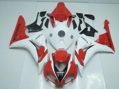 2006-2007 Orange Red and White Honda CBR1000RR Motorcycle Fairings Canada