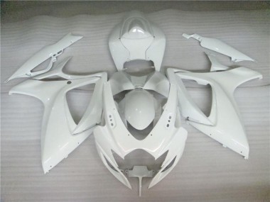2006-2007 Pearl White Suzuki GSXR 600/750 Motorcycle Fairings Canada