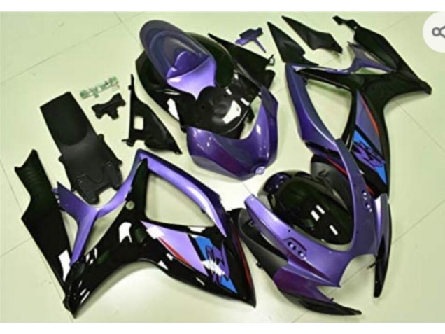 2006-2007 Purple Black Suzuki GSXR 600/750 Motorcycle Fairings Canada 2006-2007 Purple Black Suzuki GSXR 600/750 Motorcycle Fairings Canada