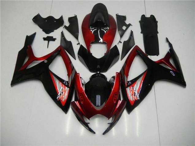 2006-2007 Red Black Suzuki GSXR 600/750 ABS Fairing Kits Canada 2006-2007 Red Black Suzuki GSXR 600/750 ABS Fairing Kits Canada