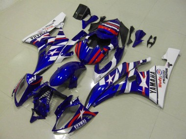 2006-2007 Red Blue Star Yamaha YZF R6 Motorcycle Fairings Canada