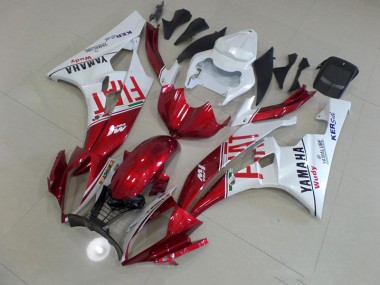 2006-2007 Red Fiat Yamaha YZF R6 Motorcycle Fairings Canada