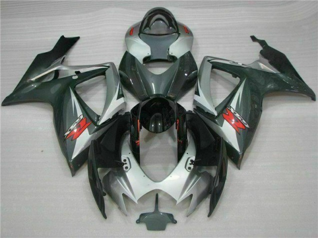 2006-2007 Silver Black Suzuki GSXR 600/750 Motorcycle Fairings Canada 2006-2007 Silver Black Suzuki GSXR 600/750 Motorcycle Fairings Canada