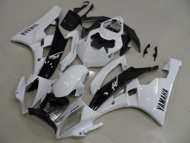 2006-2007 White and Black Yamaha YZF R6 Motorcycle Fairings Canada