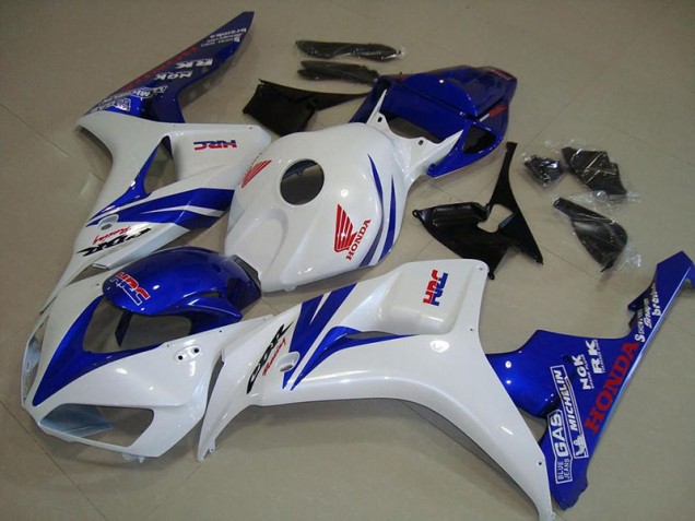 2006-2007 White and Blue Honda CBR1000RR Motorcycle Fairings Canada 2006-2007 White and Blue Honda CBR1000RR Motorcycle Fairings Canada
