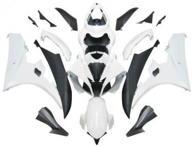 2006-2007 White Black Yamaha YZF R6 Full Fairing Kit Canada