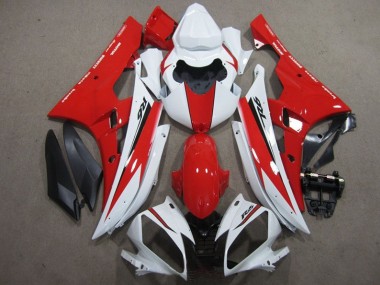 2006-2007 White Red Black Decal Yamaha YZF R6 Motorcycle Fairings Canada
