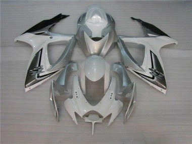 2006-2007 White Silver Suzuki GSXR 600/750 Motorcycle Fairings & Bodywork Canada