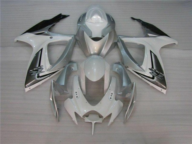 2006-2007 White Silver Suzuki GSXR 600/750 Motorcycle Fairings & Bodywork Canada 2006-2007 White Silver Suzuki GSXR 600/750 Motorcycle Fairings & Bodywork Canada