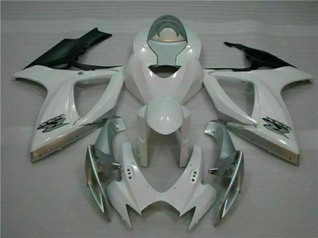 2006-2007 White Silver Suzuki GSXR 600/750 Motorcycle Fairings Canada 2006-2007 White Silver Suzuki GSXR 600/750 Motorcycle Fairings Canada