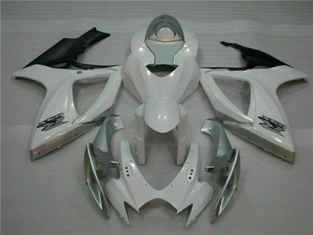 2006-2007 White Silver Suzuki GSXR 600/750 Plastics Fairing Kits Canada 2006-2007 White Silver Suzuki GSXR 600/750 Plastics Fairing Kits Canada
