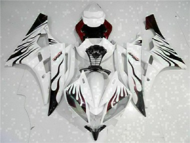 2006-2007 White Yamaha YZF R6 Motorcycle Fairings Canada