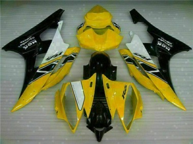 2006-2007 Yellow Black Yamaha YZF R6 Full Fairing Kit Canada