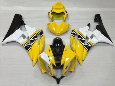 2006-2007 Yellow White Black Yamaha YZF R6 Motorcycle Fairings Canada