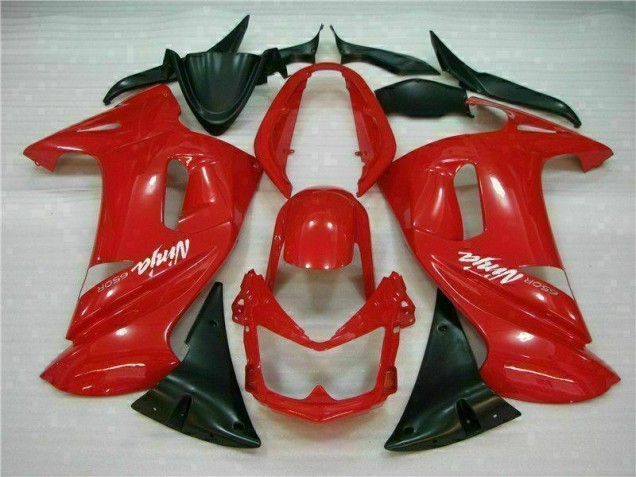 2006-2008 Glossy Red Kawasaki Ninja EX650 Motorcycle Fairings Canada 2006-2008 Glossy Red Kawasaki Ninja EX650 Motorcycle Fairings Canada