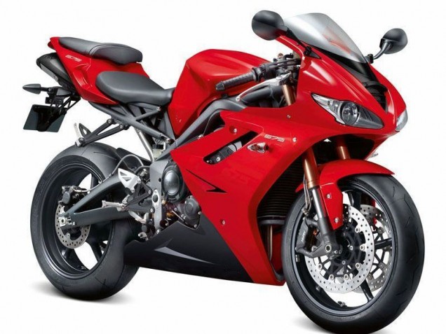 2006-2008 Red Black Triumph Daytona 675 Triple Motorcycle Fairings Canada 2006-2008 Red Black Triumph Daytona 675 Triple Motorcycle Fairings Canada