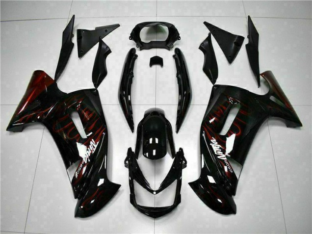 2006-2008 Red Flame Kawasaki Ninja EX650 Motorcycle Fairings Canada 2006-2008 Red Flame Kawasaki Ninja EX650 Motorcycle Fairings Canada