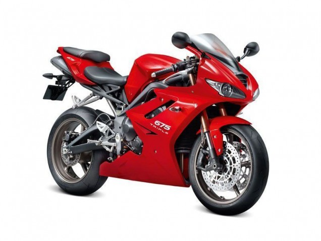 2006-2008 Red Triumph Daytona 675 Triple Motorcycle Fairings Canada 2006-2008 Red Triumph Daytona 675 Triple Motorcycle Fairings Canada