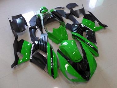 2006-2011 Green and Black Kawasaki Ninja ZX14R Motorcycle Fairings Canada