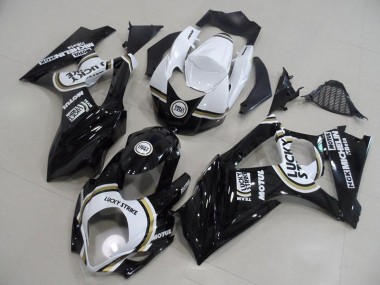 2007-2008 Black Lucky Strike Suzuki GSXR 1000 Motorcycle Fairings Canada
