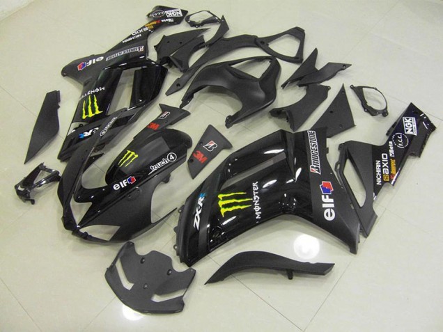 2007-2008 Black Monster Kawasaki Ninja ZX6R Motorcycle Fairings Canada 2007-2008 Black Monster Kawasaki Ninja ZX6R Motorcycle Fairings Canada