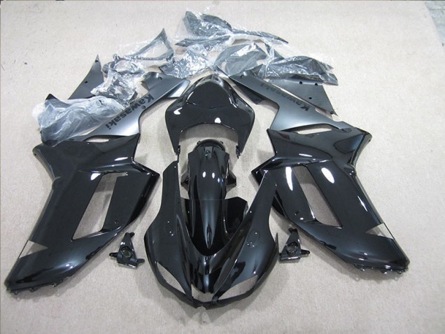 2007-2008 Black Silver Kawasaki Ninja ZX6R Motorcycle Fairings Canada 2007-2008 Black Silver Kawasaki Ninja ZX6R Motorcycle Fairings Canada