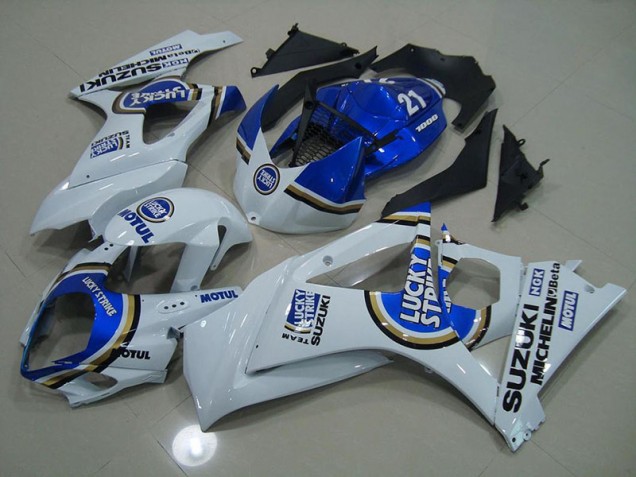 2007-2008 Blue Lucky Strike Suzuki GSXR 1000 Motorcycle Fairings Canada 2007-2008 Blue Lucky Strike Suzuki GSXR 1000 Motorcycle Fairings Canada