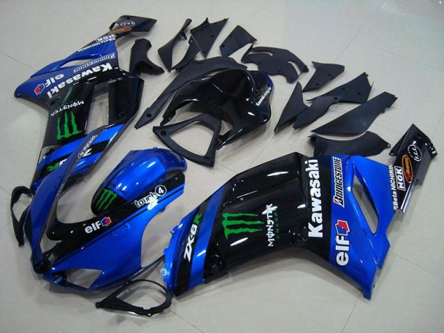 2007-2008 Blue Monster Kawasaki Ninja ZX6R Motorcycle Fairings Canada 2007-2008 Blue Monster Kawasaki Ninja ZX6R Motorcycle Fairings Canada