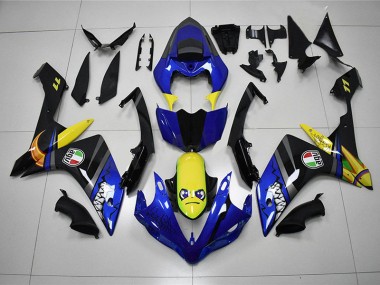 2007-2008 Blue Shark Yamaha YZF R1 Motorcycle Fairings Canada