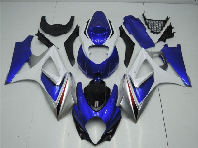 2007-2008 Blue White Suzuki GSXR 1000 ABS Fairing Kit Canada