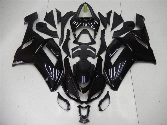 2007-2008 Glossy Black Kawasaki Ninja ZX6R Injection Fairing Kit Canada 2007-2008 Glossy Black Kawasaki Ninja ZX6R Injection Fairing Kit Canada