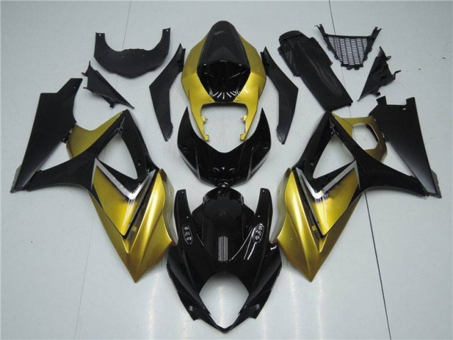 2007-2008 Gold Black Suzuki GSXR 1000 ABS Fairing Kit Canada 2007-2008 Gold Black Suzuki GSXR 1000 ABS Fairing Kit Canada