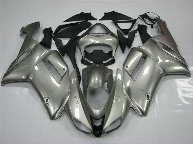 2007-2008 Grey Kawasaki Ninja ZX6R Motorcycle Fairings Canada 2007-2008 Grey Kawasaki Ninja ZX6R Motorcycle Fairings Canada