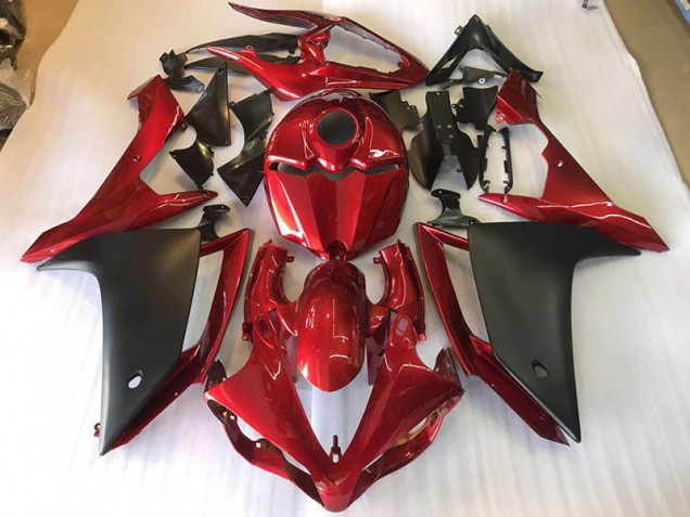 2007-2008 Matte Black Red Yamaha YZF R1 Motorcycle Fairings & Bodywork Canada 2007-2008 Matte Black Red Yamaha YZF R1 Motorcycle Fairings & Bodywork Canada