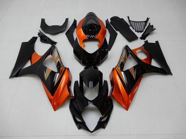 2007-2008 Orange Black Suzuki GSXR 1000 Motorcycle Fairings Canada 2007-2008 Orange Black Suzuki GSXR 1000 Motorcycle Fairings Canada