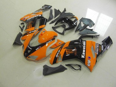 2007-2008 Orange Monster Kawasaki Ninja ZX6R Motorcycle Fairings Canada