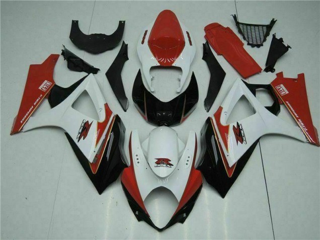 2007-2008 Red White Suzuki GSXR 1000 Motorcycle Fairings Canada 2007-2008 Red White Suzuki GSXR 1000 Motorcycle Fairings Canada