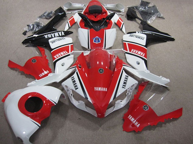 2007-2008 Red White Yamaha YZF R1 Motorcycle Fairings Canada 2007-2008 Red White Yamaha YZF R1 Motorcycle Fairings Canada