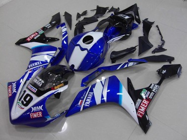 2007-2008 White Blue Yamaha YZF R1 Motorcycle Fairings Canada